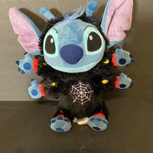 Disney Blue and Black Stitch Plush with Spider Web Costume